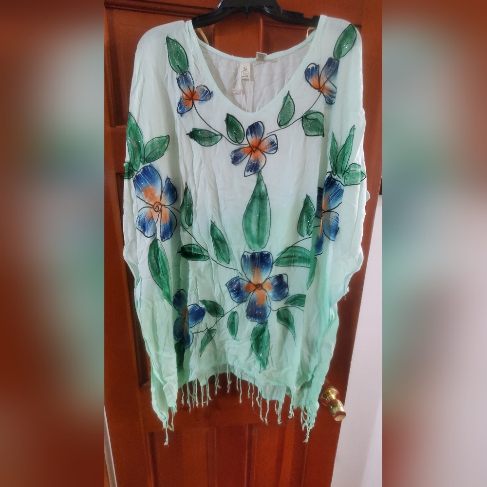 Brand New Beach by Exist, Seafoam Free Flowing Shift One Size Fits all
